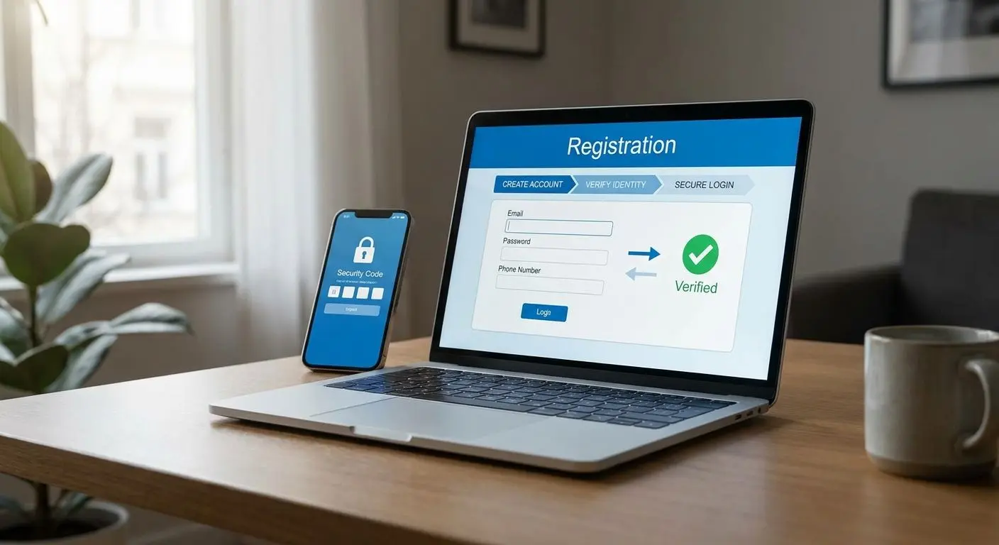 Illustrazione del processo di registrazione e login su Bwin